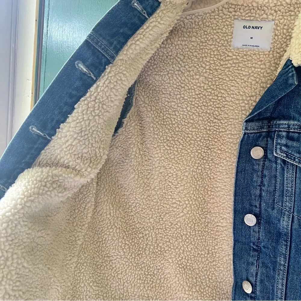 Old Navy Off-White Sherpa Jacket